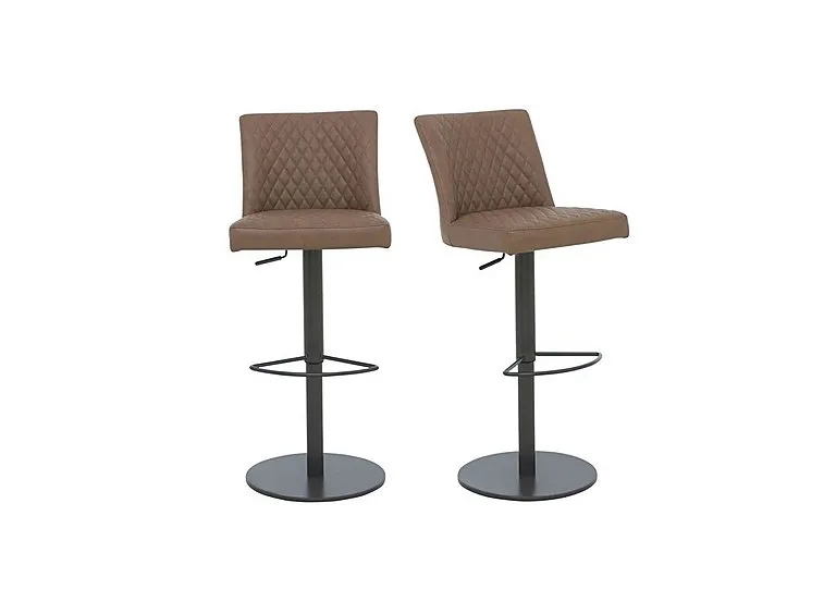 Earth Pair of Swivel Bar Stools