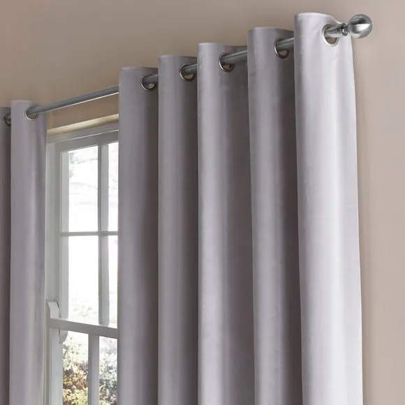 Luxe Velour Eyelet Curtains (Blackout Available)
