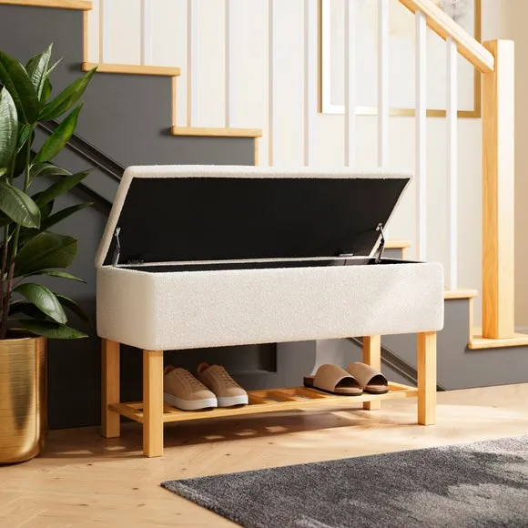 Upholstered Hallway Storage Bench 3