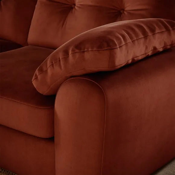 Milton Matte Velvet Corner Chaise Sofa 4