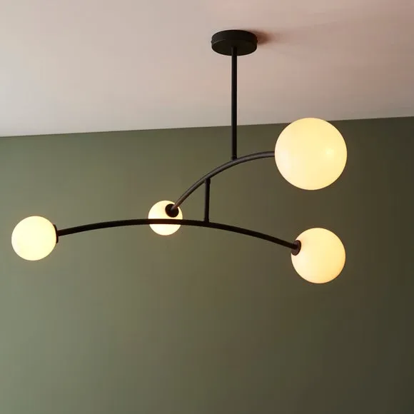 Vogue Nico 4 Light Semi Flush Ceiling Light