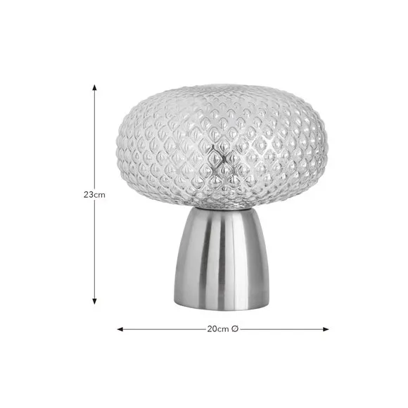 Silas Embossed Glass Table Lamp 6