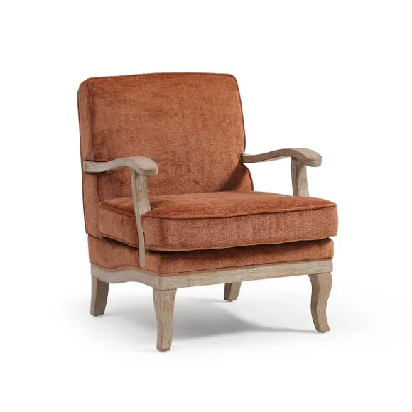Esme Distressed Chenille Occasional Chair 4