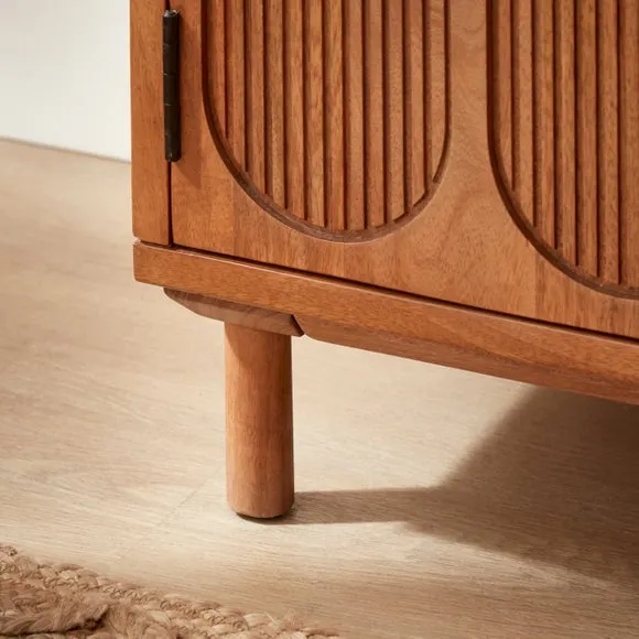 Khari Hideaway Cabinet Desk, Mango Wood 5