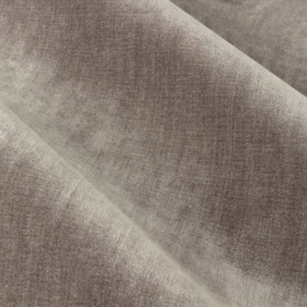 Yard Heavy Chenille Velvet Room Darkening Eyelet Curtain Pair in Beige 5