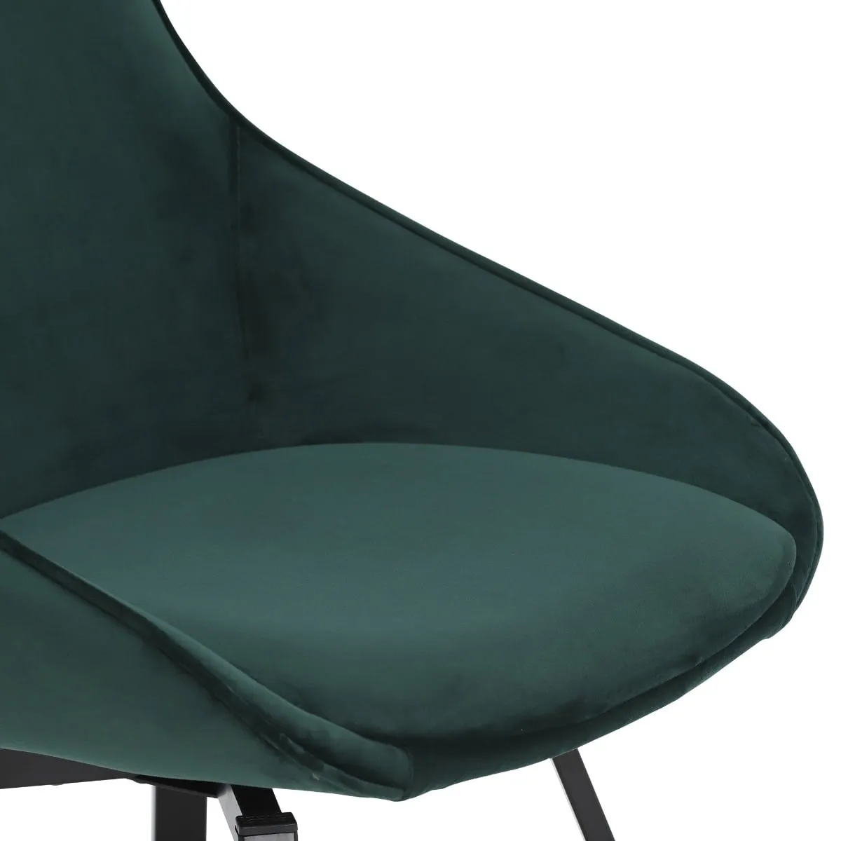 Beckton Leisure Swivel Dining Chair, Green Velvet | Barker & Stonehouse 6