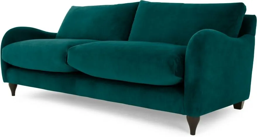 Sofia 3 Seater Sofa, Plush Mallard Velvet