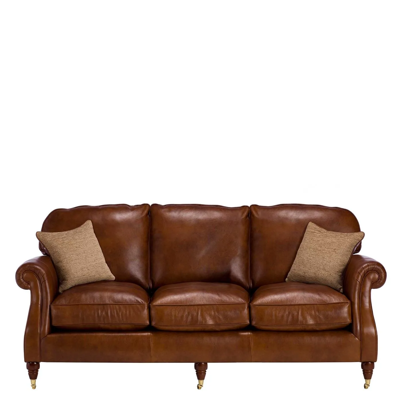 Parker Knoll Meredith Leather Grand Sofa, London Saddle