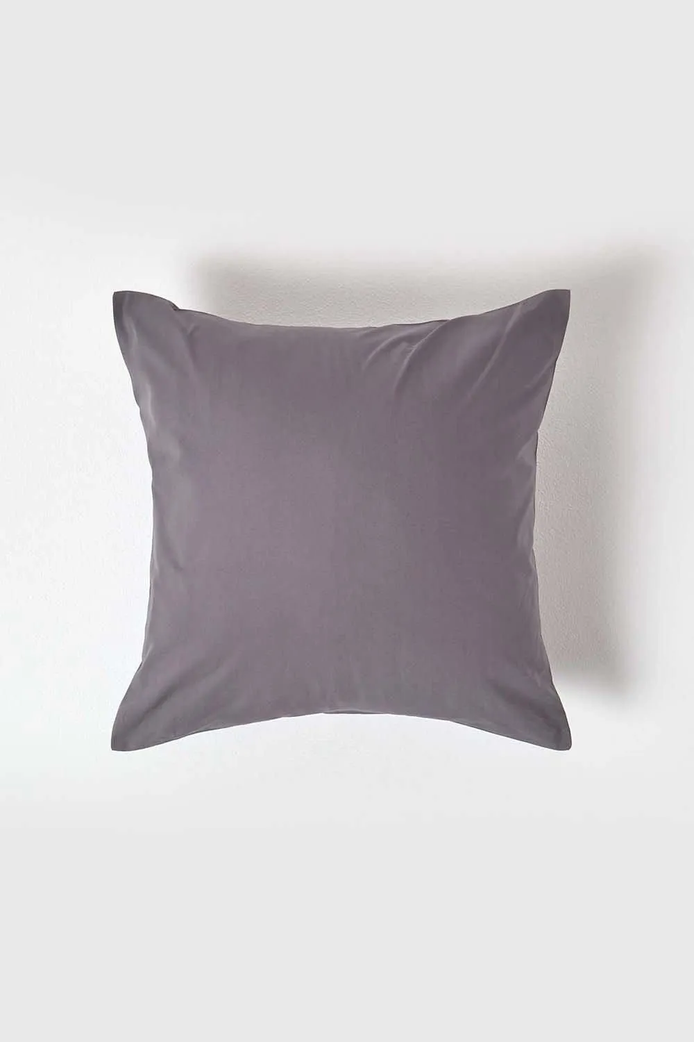 Homescapes Continental Egyptian Cotton Pillowcase 200 TC, 40 x 40 cm in Dark Grey 1