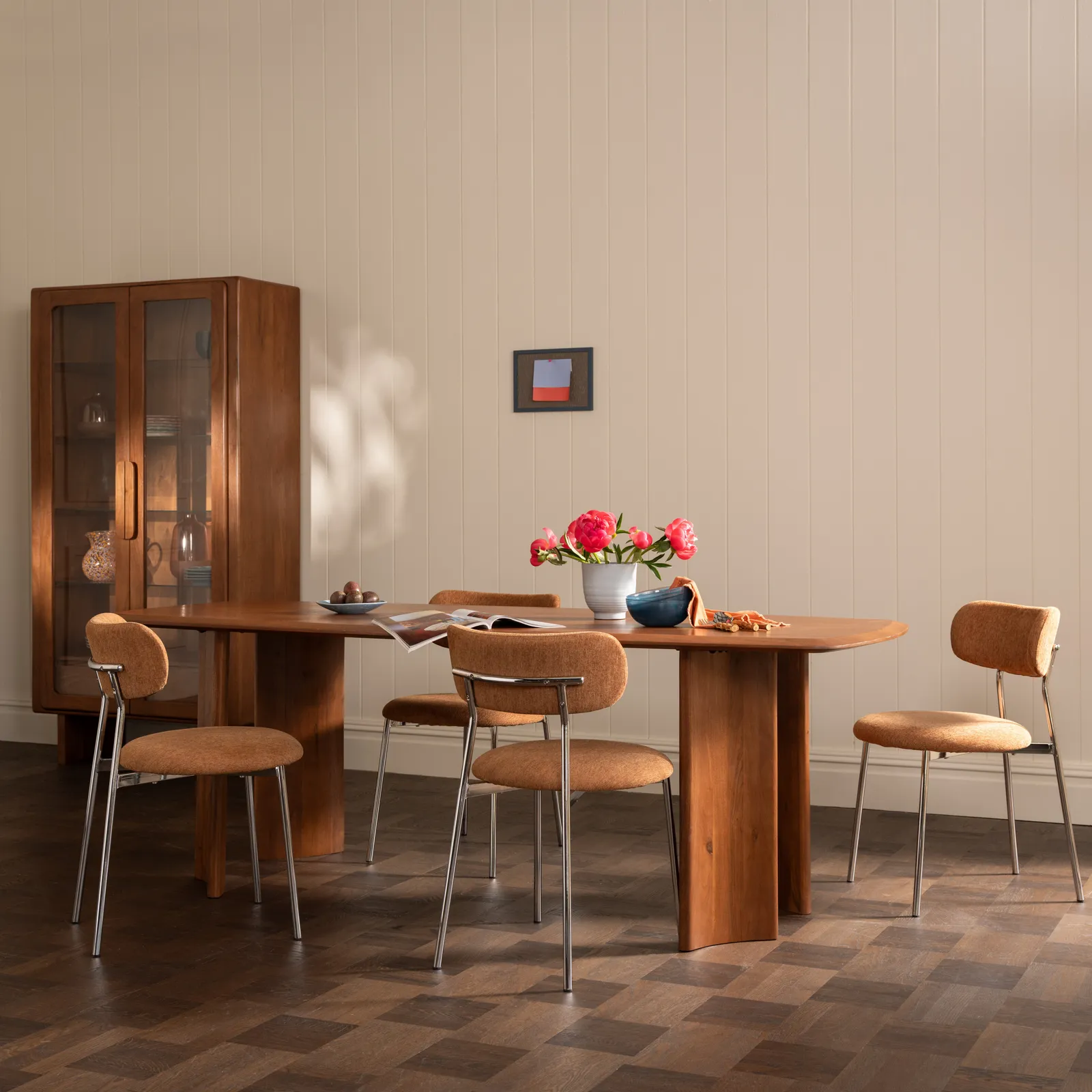 Tansley Dining Chair, Brown Fabric | Barker & Stonehouse 2