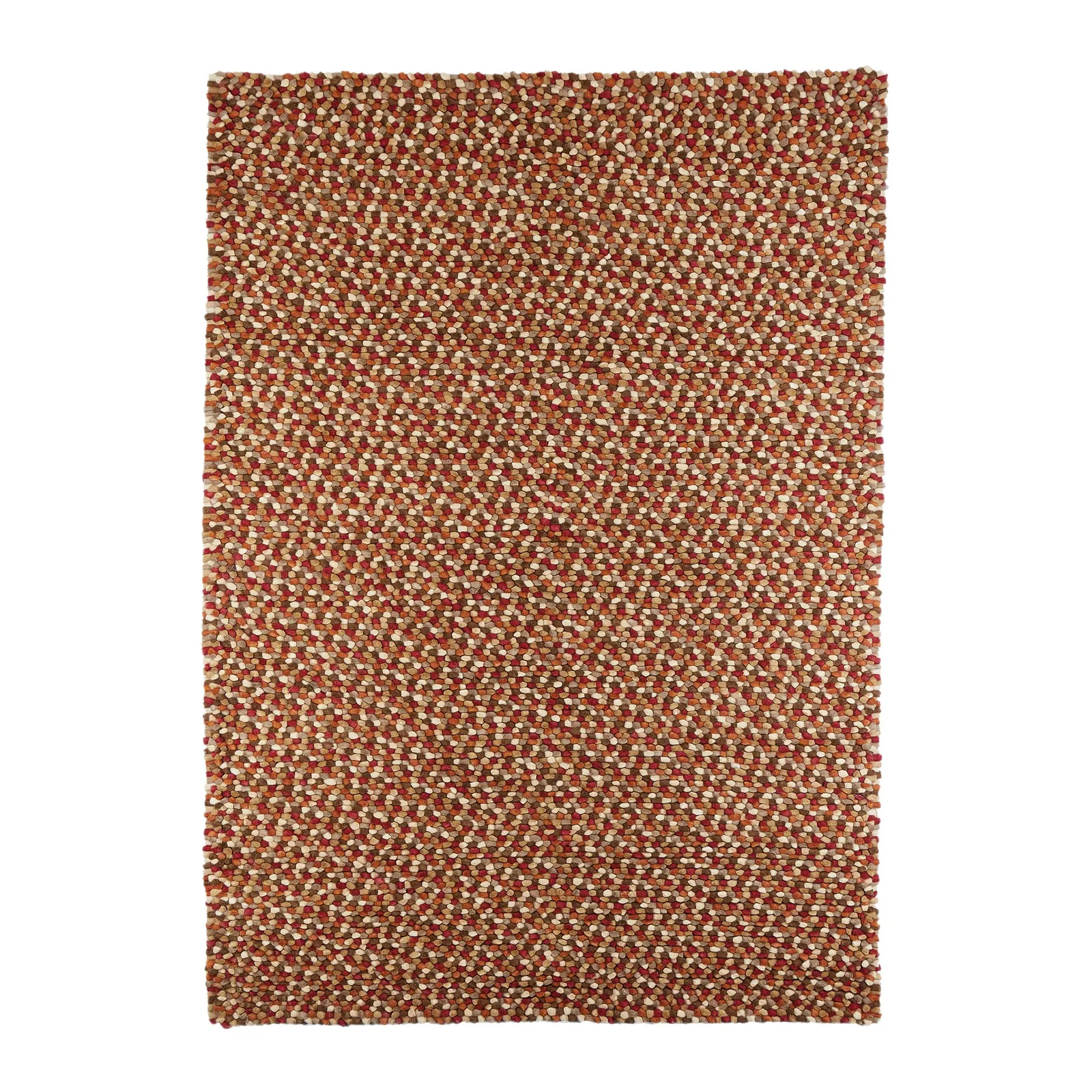 Candy Bean Wool Rug Multi-Coloured/Orange