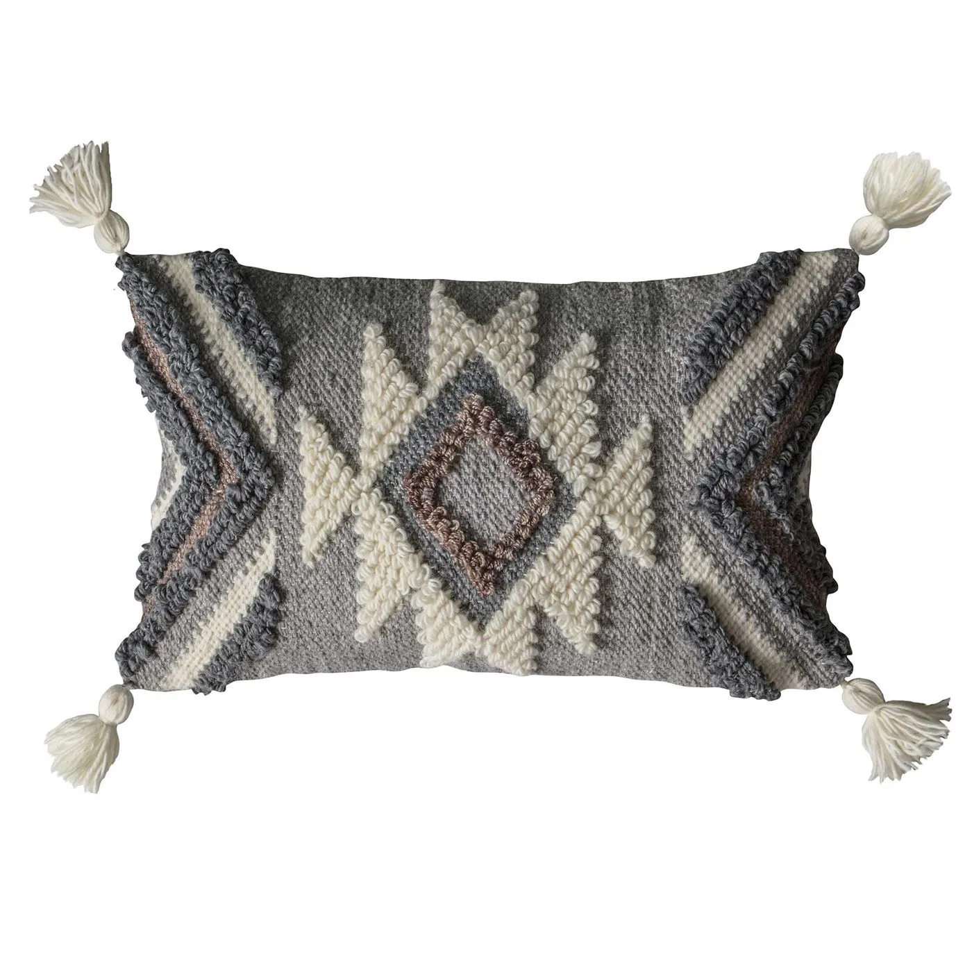 Tufted Grey Cushion