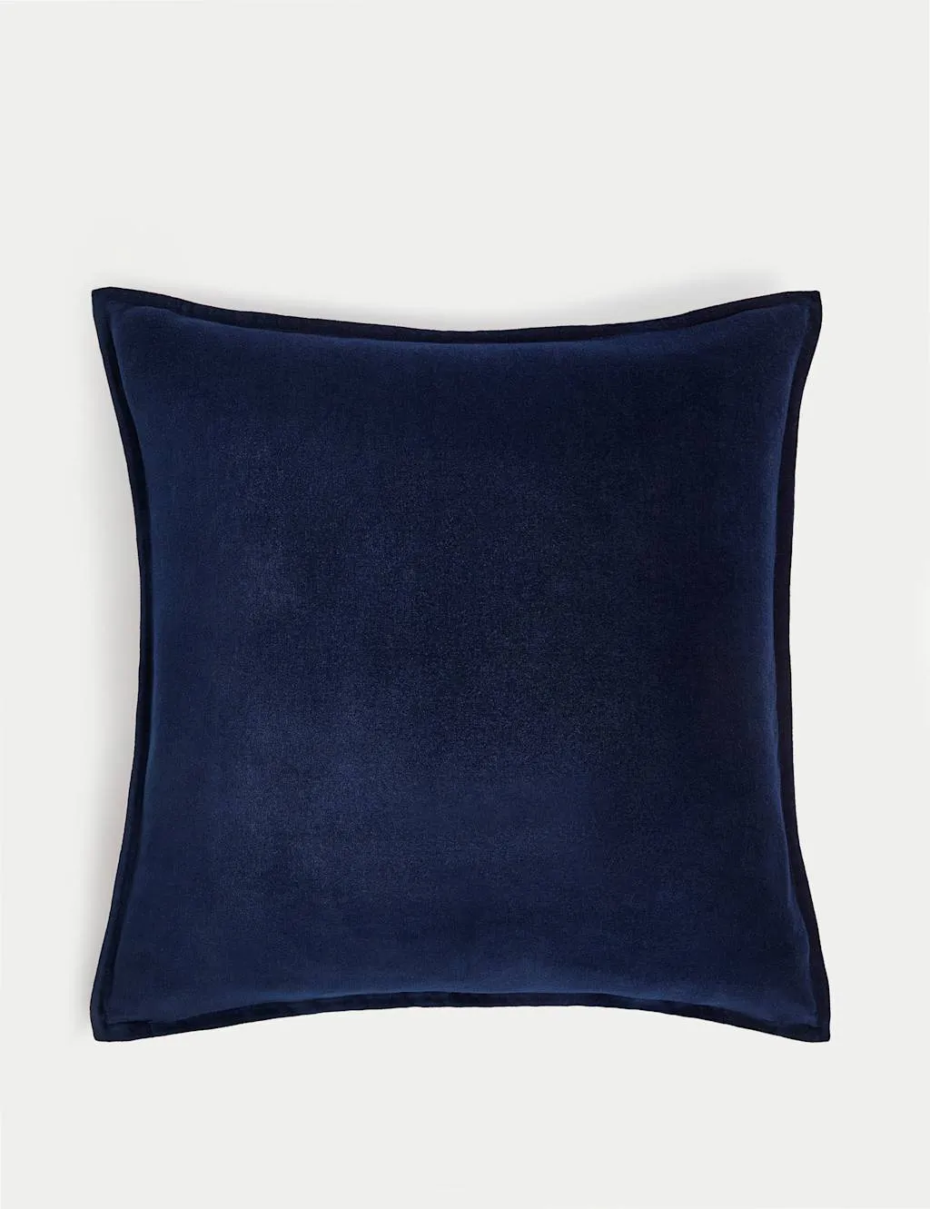 M&S Pure Cotton Velvet Cushion Navy
