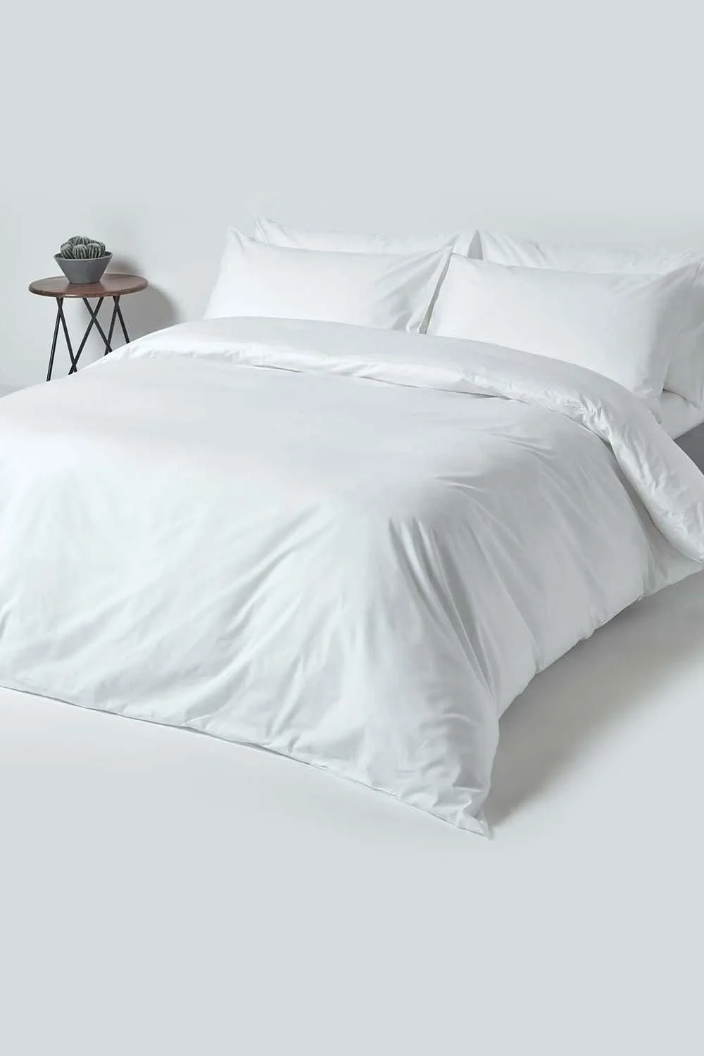 Homescapes Egyptian Cotton Fitted Sheet 12 inch 200 Thread Count in White 4