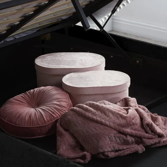 Berlin Crushed Velvet Ottoman Bed Frame 6