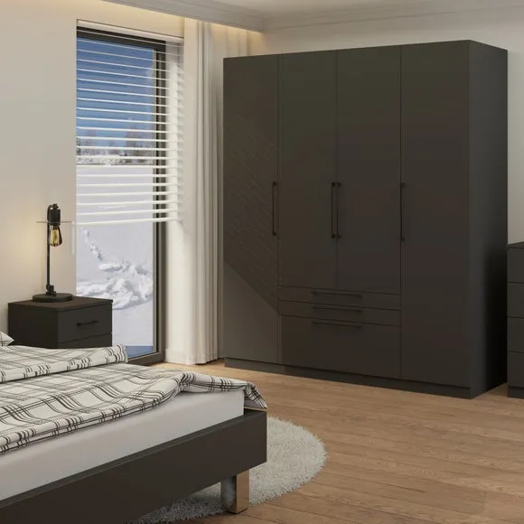 Foster 4 Door 3 Drawer Wardrobe