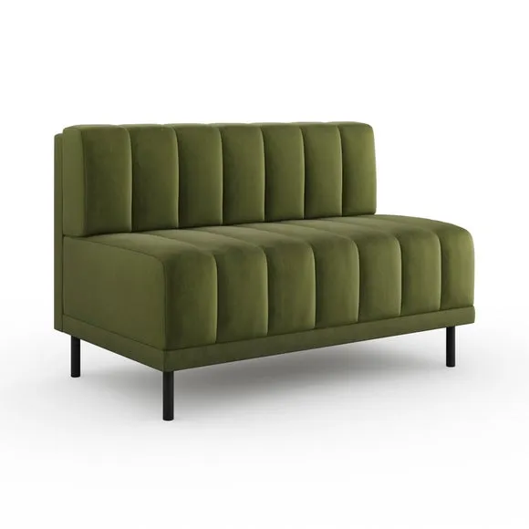 Amali Long Dining Bench, Matte Plush Velvet 6