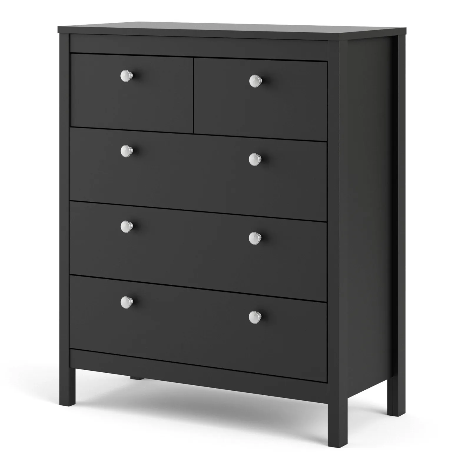Furniture To Go Madrid Chest 3+2 Drawers in Black 3