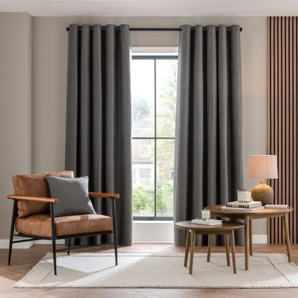 Luna Brushed Eyelet Curtains (Blackout Available) 2