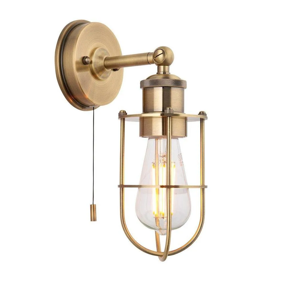 Netlighting 'TREVISO' Non Dimmable Stylish Contemporary Metal Bathroom Wall Lamp in Yellow