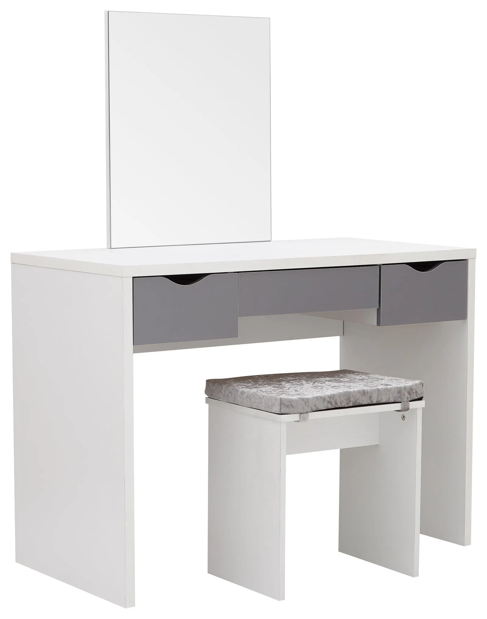 GFW Elizabeth Dressing Table Set in White 2