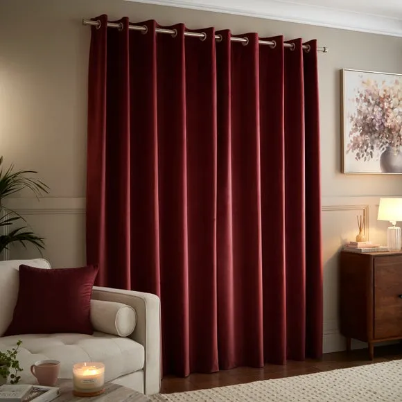 Luxe Velour Eyelet Curtains (Blackout Available) 4