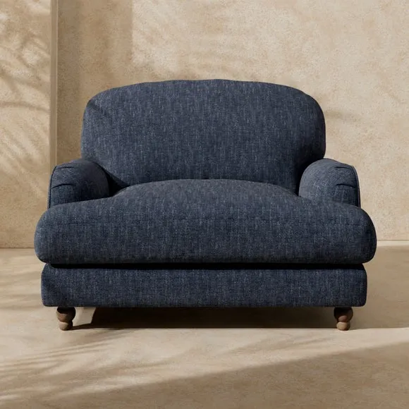 Arthur Linen Chenille Snuggle Chair