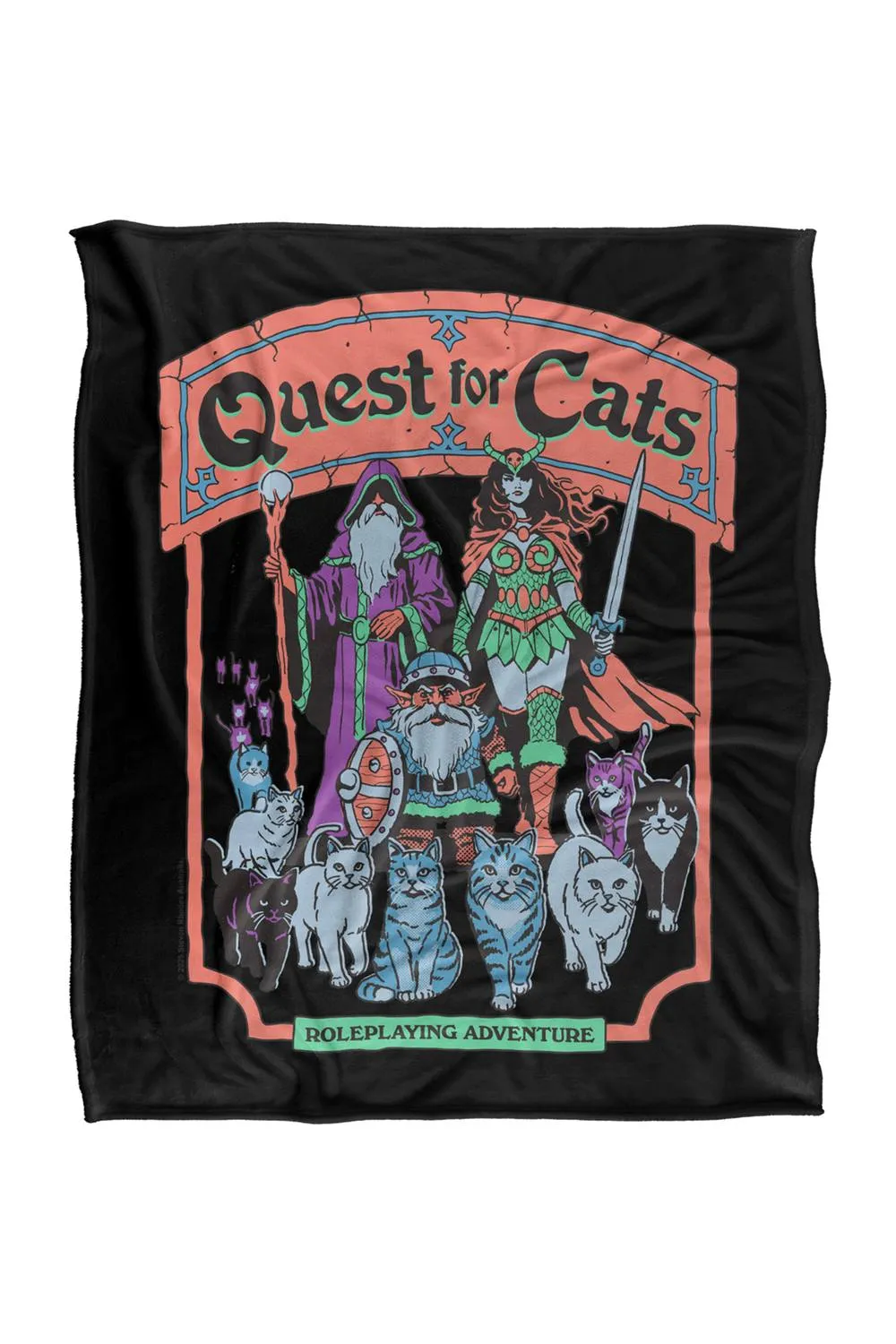 Steven Rhodes Quest For Cats Silky Touch Super Soft Throw Blanket