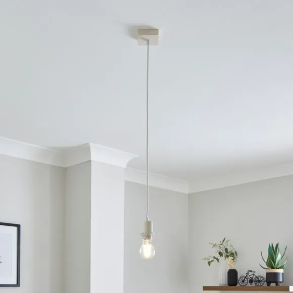 Roe Square Plate Adjustable Flex Ceiling Light Cable