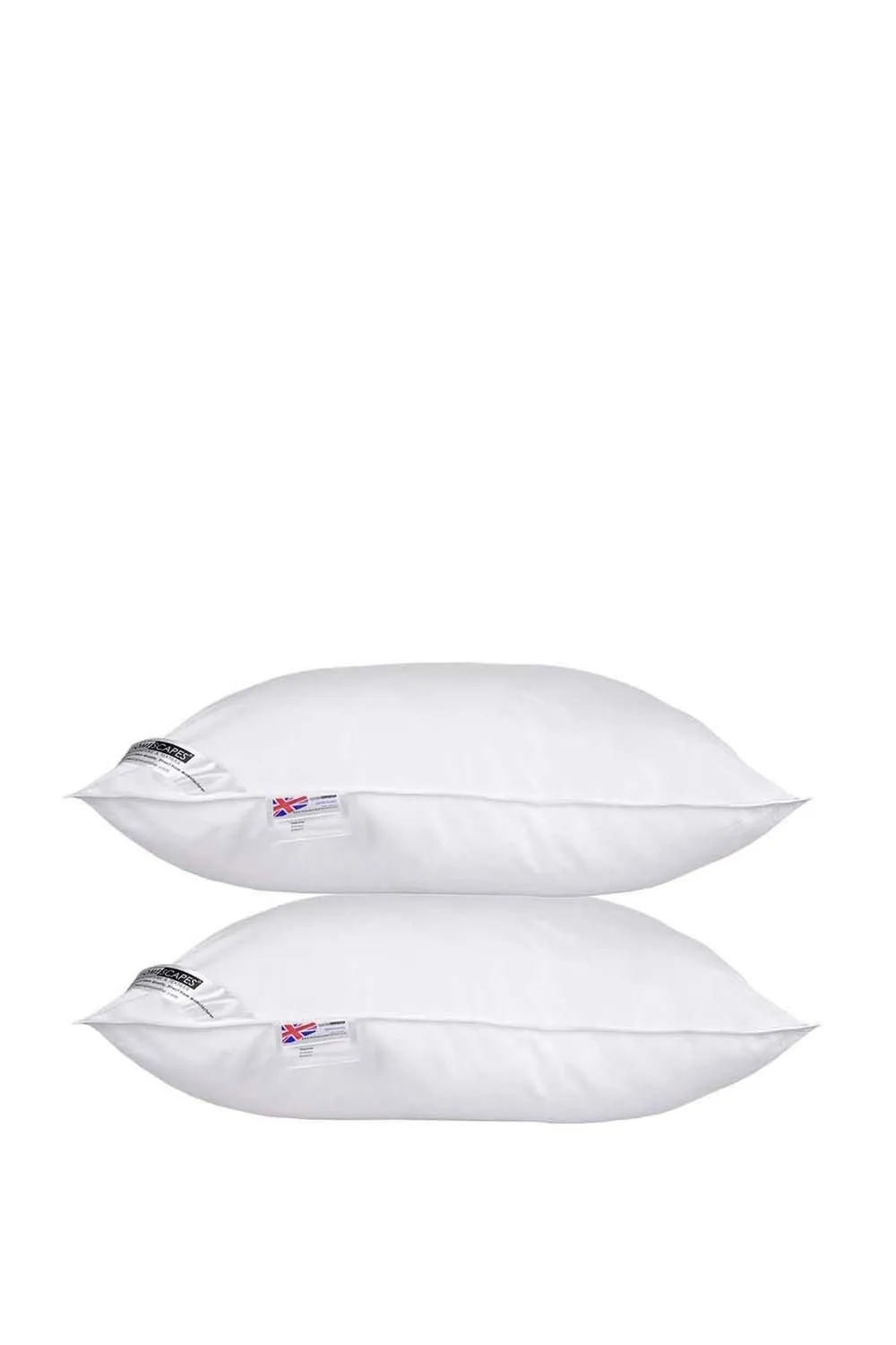 Homescapes Microfibre Extra Fill Pillow Pair in White 2