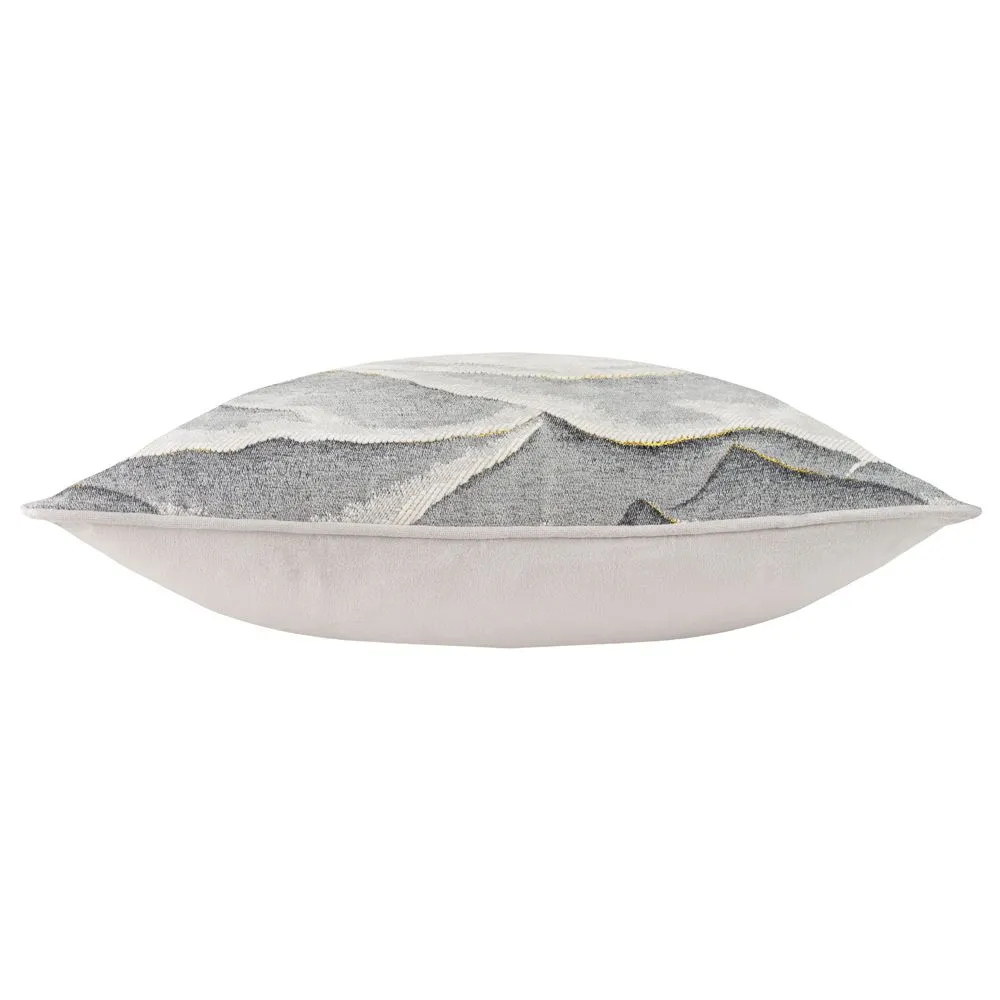 Paoletti Stratus Chenille Jacquard Cushion in Grey 3