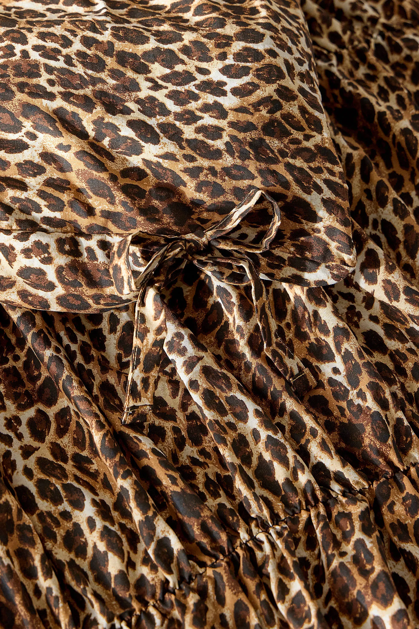 Leopard Cinched Duvet Set - Neutral 2