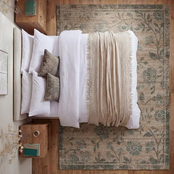 Dua Floral Jute Rug 6