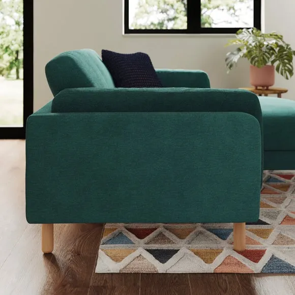 Newton Luxe Chenille Corner Chaise Sofa 2