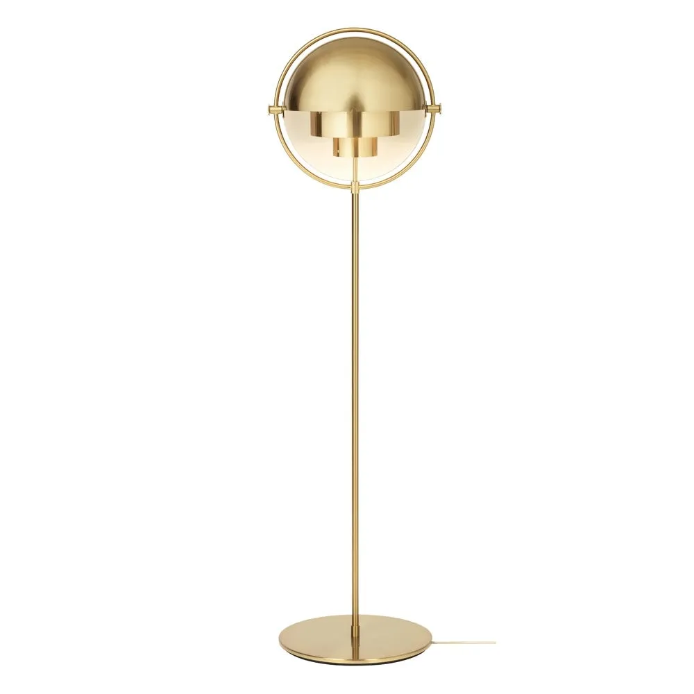 Gubi Multi Lite Floor Lamp Brass Base Brass Shade 2