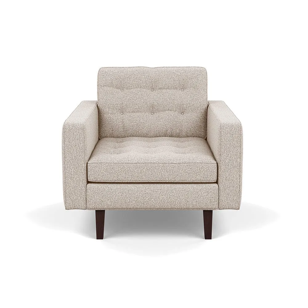 Heal's Hepburn Armchair Loop Boucle Taupe Black