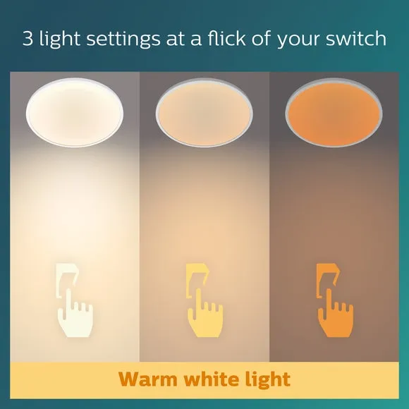 Philips Warm White Superslim Integrated LED Flush Ceiling Light 4