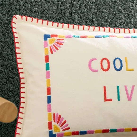Cool People Cotton Rectangle Cushion 2