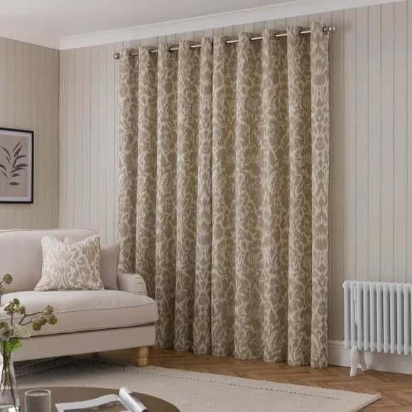 Clemency Chenille Eyelet Curtains 4