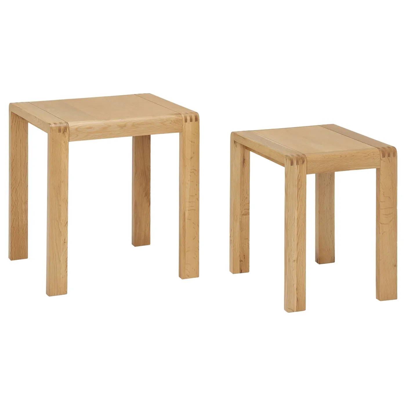 Ercol Bosco Nest Of Tables, Neutral Oak | Barker & Stonehouse 4