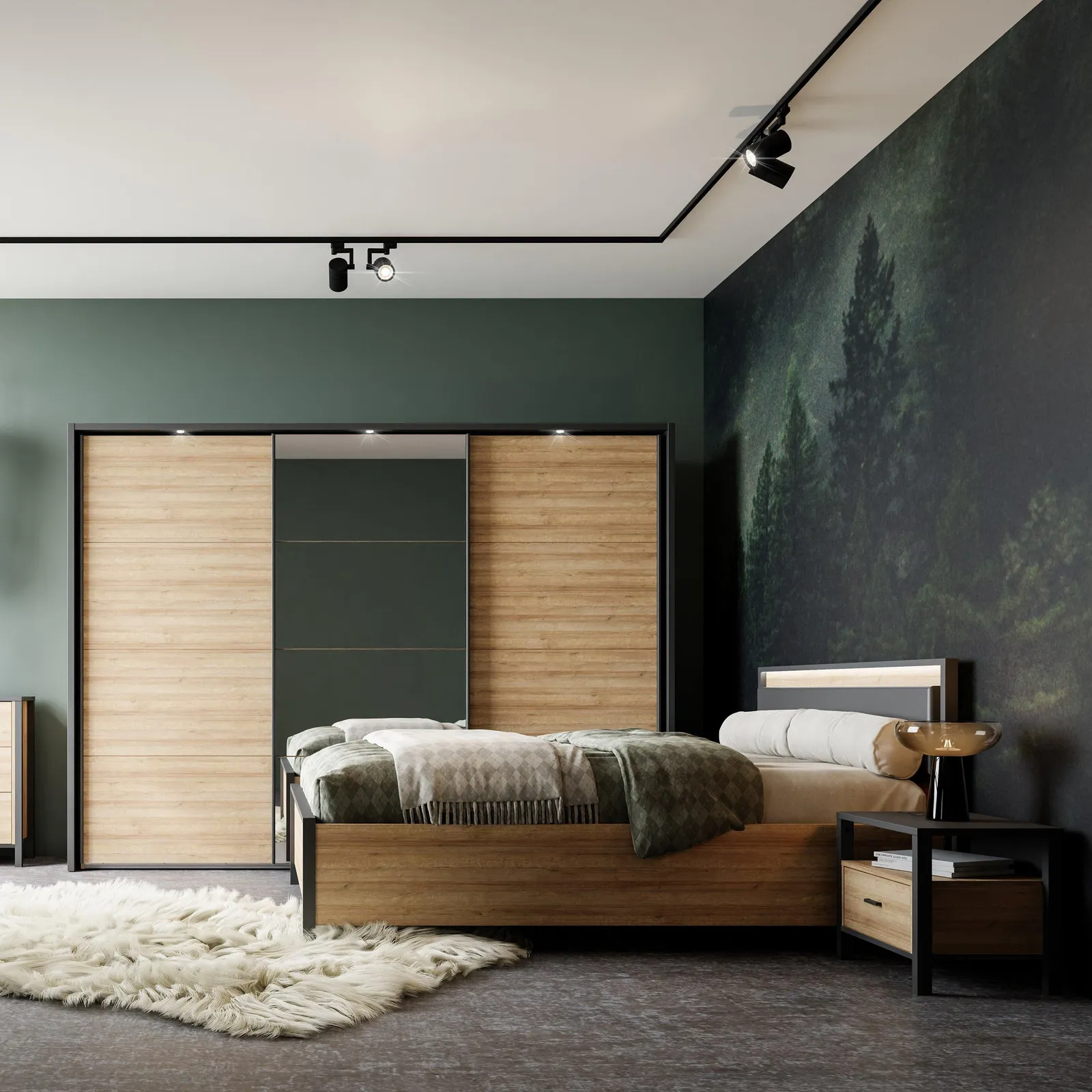 Furniture To Go High Rock Bedside in Black 6