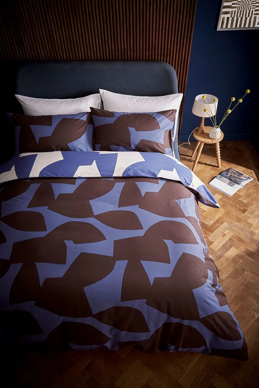 Helena Springfield 'Alva' Cotton Duvet Cover Set in Blue 4