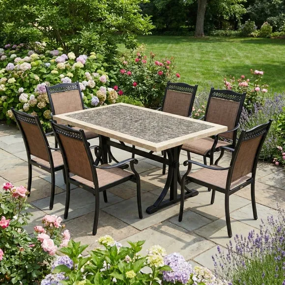 Washington Dining Table with 6 Montrose Chairs