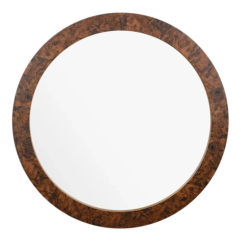 Heal's Burl Round Wall Mirror 2