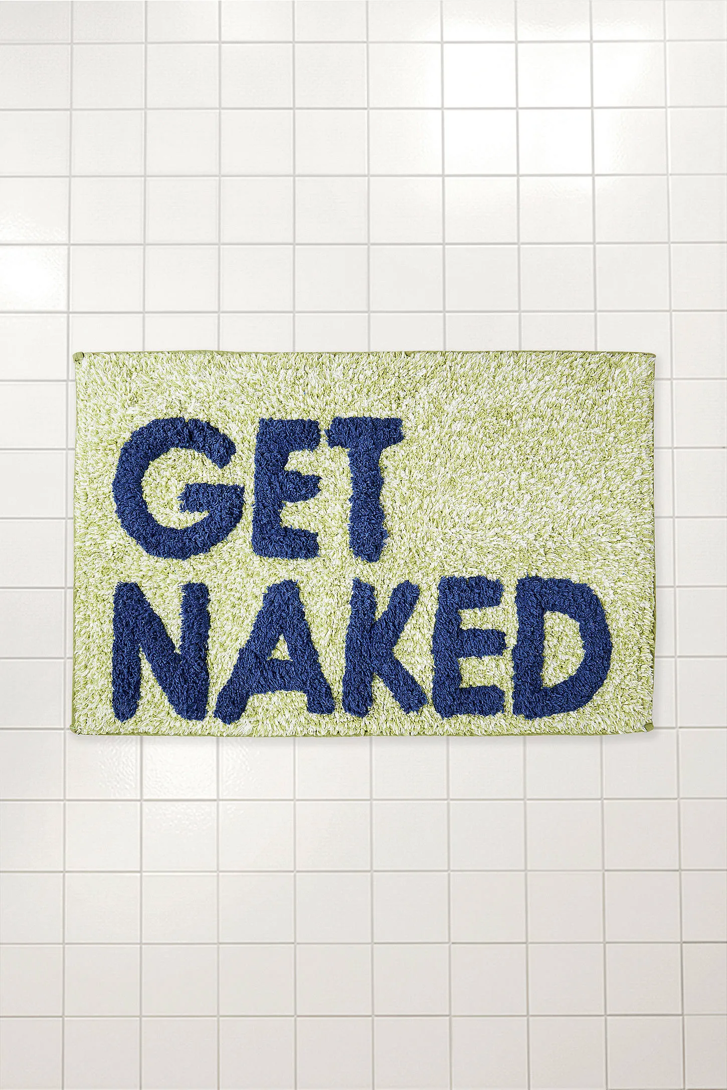 Get Naked Green Speckle Bath Mat - Green 2