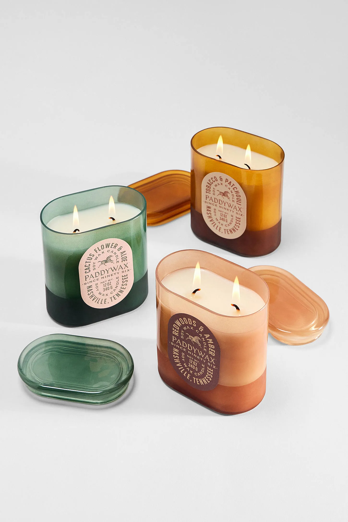 Paddywax Vista Tobacco & Patchouli Soy Wax 12oz Candle ALL 4