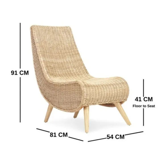 Desser Teardrop Rattan Chair 5