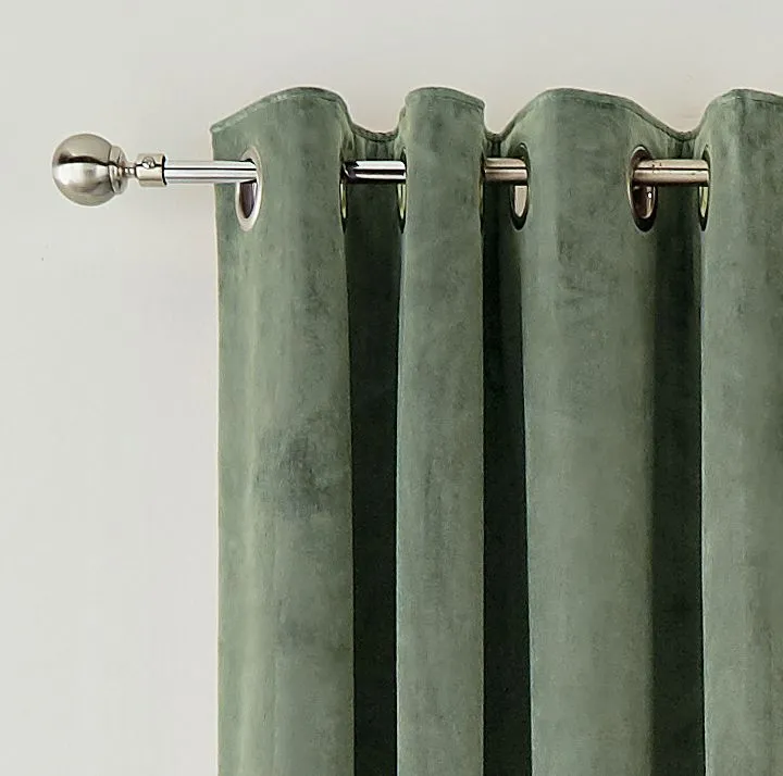 Helena Springfield 'Escala' Woven Lined Curtains in Light Green 2