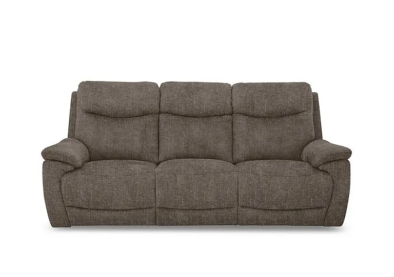 Sloane 3 Seater 3 Cushion Fabric Sofa - Anivia Brown - Sofas and Armchairs - In Time for Christmas
