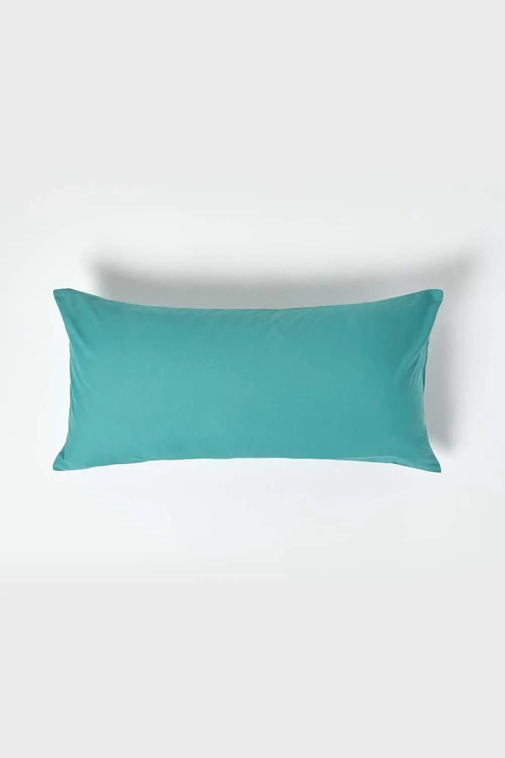 Homescapes Continental Egyptian Cotton Pillowcase 200 TC, 40 x 80 cm in Teal 1